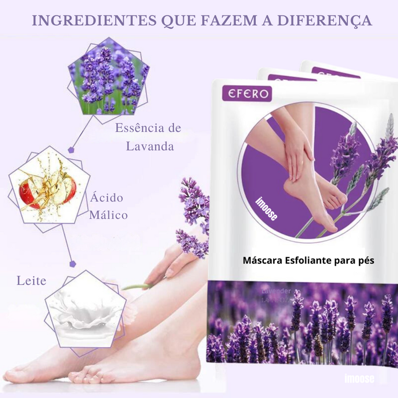 (Compre 1 Leve 3) Kit Lavanda PediCare - Máscara Esfoliante