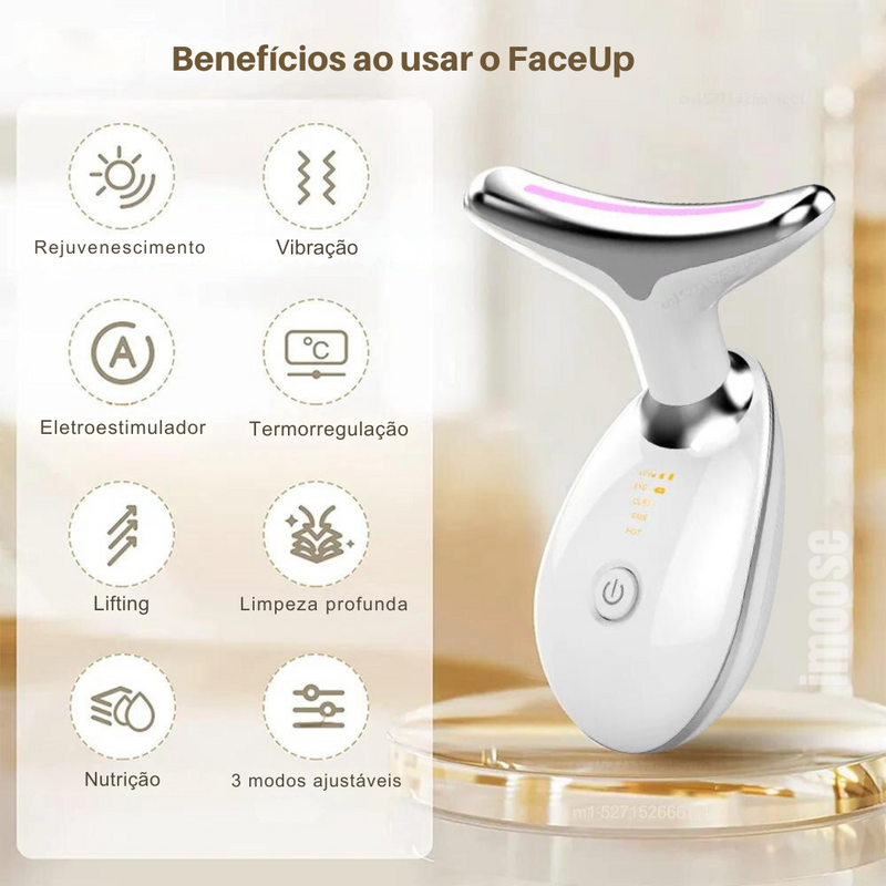 Massageador facial FaceUp 3 em 1